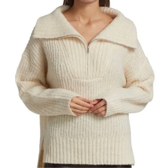 A.L.C. Zip Wool Blend Sweater - Picture 2 of 14